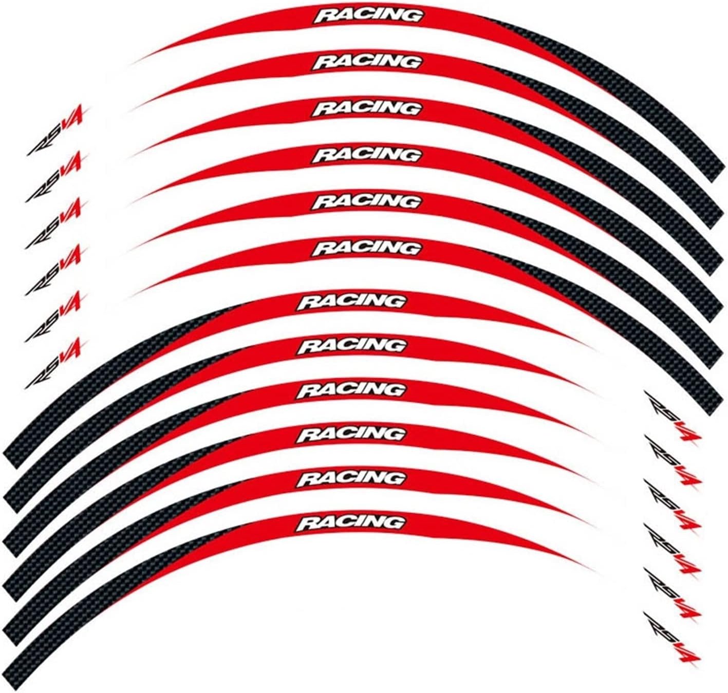 有難う御座いました ホイールステッカーリムデカー オートバイ 1 セットフロント & リア